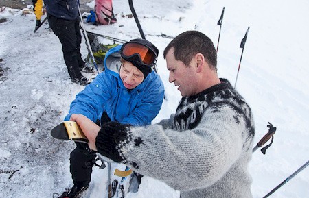 Cross-country skitocht Landmannalaugar IJsland. Foto IMG.
