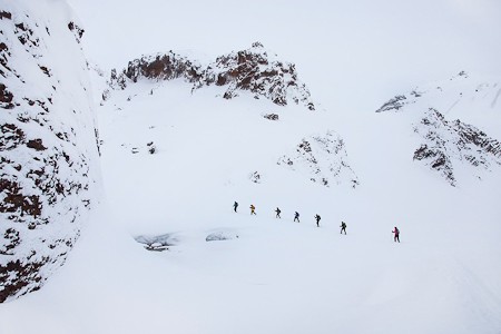 Cross-country skitocht Landmannalaugar IJsland. Foto IMG.