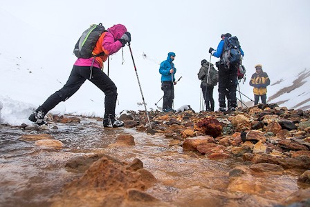 Cross-country skitocht Landmannalaugar IJsland. Foto IMG.
