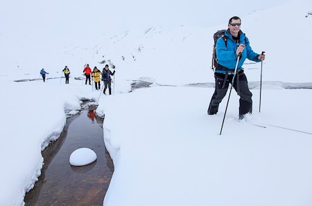 Cross-country skitocht Landmannalaugar IJsland. Foto IMG.
