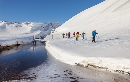Cross-country skitocht Landmannalaugar IJsland. Foto IMG.