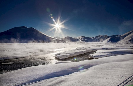 Cross-country skitocht Landmannalaugar IJsland. Foto IMG.