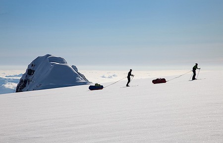 Skiën op de Vatnajökull, IJsland. Foto IMG.