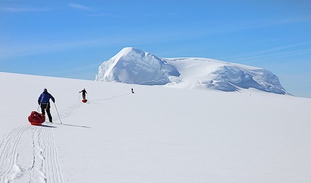 Skitrekking Vatnajökull, IJsland. Foto IMG.