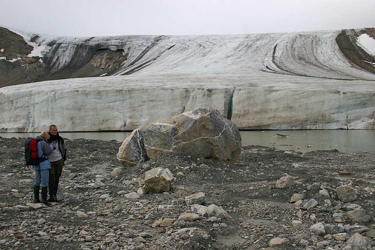 Een van de gletsjers in de Hornsund aan de zuidwestkust van Spitsbergen.