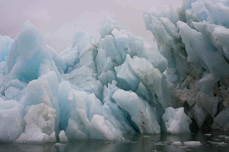 Gletsjerijs in Hornsund.