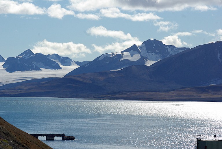Uitzicht vanaf Barentsburg.