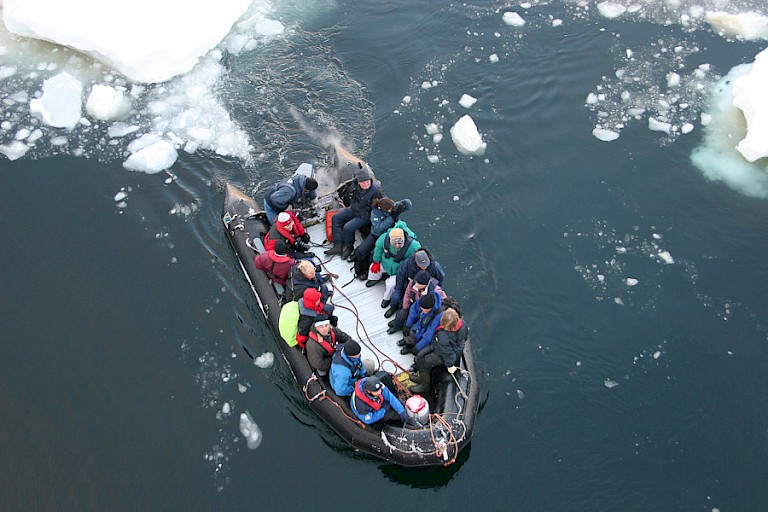 Tocht met een zodiac.