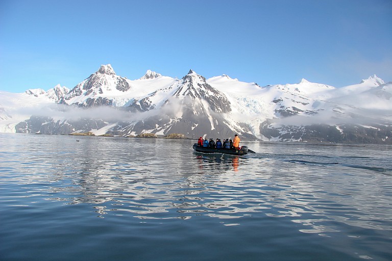 Zodiaccruise in Kong Hakon Bay, South Georgia.