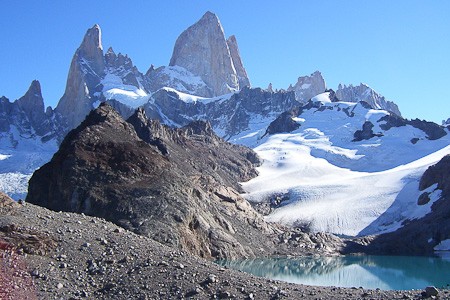 Fitz Roymassief. Reizen en reisformatie El Chaltén, Argentinië.